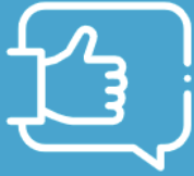 Thumbs Up in Chat Bubble Icon